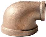 Lead Law Compliant 1/2 X 1/4 Brass 90 Elbow