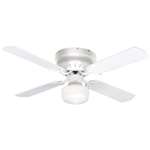 White 42 4 Blade Ceiling Fan With *schhou