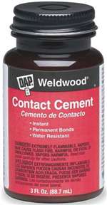 3 oz Tan Contact Cement Bottle