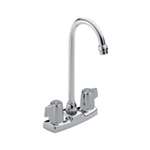 Lead Law Compliant 1.5 GPM 2 Handle Blade Two Hole Bar Faucet ADA