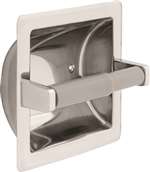 Stainless Steel Recessed Paper Holder With Plastic Rol