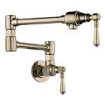 Lead Law Compliant Traditional Pot Filler Wall Mount 4 GPM