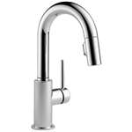 Lead Law Compliant 1.8 GPM Polished Chrome 1 Handle Pull Down Bar Faucet