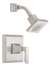 Ccy 2.0 One Hole Trim Shower Square Lever Handle Brushed Nickel