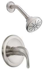 California Energy Commission Registered 2.5 Gallons Per Minute 1 Handle Lever Shower Trim Brushed Nickel