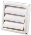 3 Louvered BATH Hood White