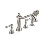 Roman Tub With Hand Shower Trim *cassid Stainless Steel