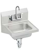 Lead Law Compliant 17 X 16 Stainless Steel Hand Wash Sink Comp