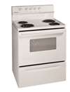 White 30 Free Standing Electric Range Manual Clean