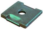 1/2 Plated Notched Square Washer