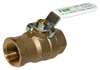 Lead Law Compliant 1/4 Brass 600 # WOG Two Piece Threaded Full Port Ball Valve