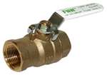 Lead Law Compliant 1-1/2 Brass 600 # WOG Two Piece Thr Full Port Ball Valve