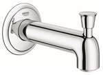 Ccy X Wall Spout With Diverter Fairborn Infinity Brushed Nickel
