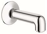 X Wall Spout Less Diverter Agira Infinity Brushed Nickel