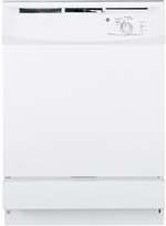 White 5 Cycle 2 Option Full Console Built in Dishwasher