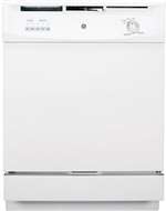 White 5 Cycle 3 Option Built in Dishwasher