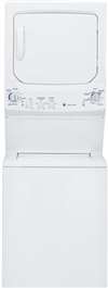 White Unitized 3.2 CF Washer 5.9 CF Dryer