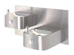 Lead Law Compliant Stainless Steel Dual Hgt Double Wall Mount Drink Fountain