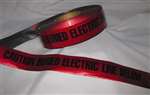 2 X 1000 FT Detectable Tape Blk/Red Electric
