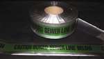 3 X 1000 FT Detectable Tape Blk/Grn Sewer