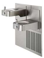 Lead Law Compliant ADA Wall Mount Stainless Steel Double Wall Mount Electric Drink Fountain