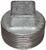 3 Galvanized Malleable Iron Cored Plug