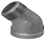 1/4 Galvanized Malleable Iron 150 # ST 45 Elbow