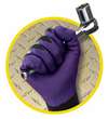 Purple Nitrile Foam Coated Gloves Size 11 Pair