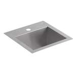 15 X 15 One Hole Bar Sink *vault Stainless Steel