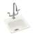 15 X 15 One Hole Self-Rimming Entertainment Sink Northland White