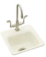 15 X 15 Two Hole Self-Rimming Entertainment Sink Northland Biscuit