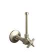 Lead Law Compliant 3/8 Angle Lavatory Supply With Stops Brushed Nickel
