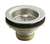 Sink Strainer Less Tailpiece Duostrainer Brushed Nickel