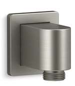 Wall Mount Support Elbow With Check Valve Vibrant Brushed Nickel Awaken