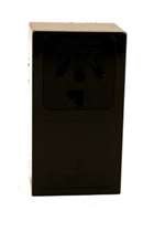 30A Surface Mounting Dryer Receptacle Black