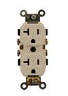 15A RES DUP Receptacle Ivory