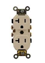 15A RES DUP Receptacle Ivory
