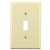 Mid Size Single Switch Plate Ivory