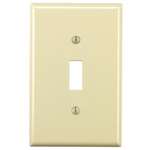 1 Gang Mid Size Switch Plate White