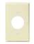 1 Gang Single Receptacle Plate Ivory