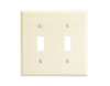 2 Gang Switch Plate Ivory