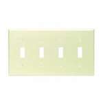 4 Gang Switch Plate Ivory