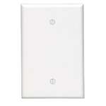 1 Gang 1 Blank OS Wall Plate Ivory