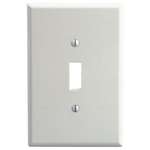 1 Gang Toggle DEV Switch Wallplt O/SIZE White