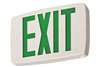 White Tplas LED Exit Green Letter