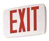 White Tplas LED Exit Red Letter