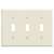 3 Gallons 3 Toggle Midway Wall Plate Ivory