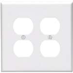 2 Gang 2 DUP Midway Wall Plate White