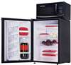 2.5 CF Refrigerator With Microwave Combination Black