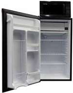3.2 CF Refrigerator With Microwave Combination Black